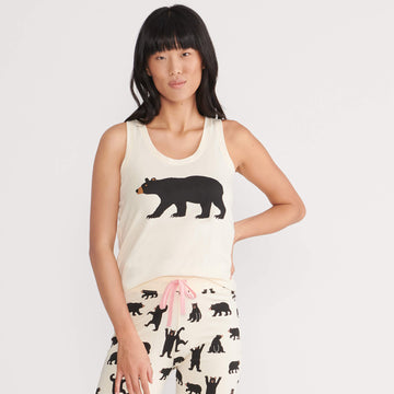 Little Blue House Black Bears Women's Pajama Tank